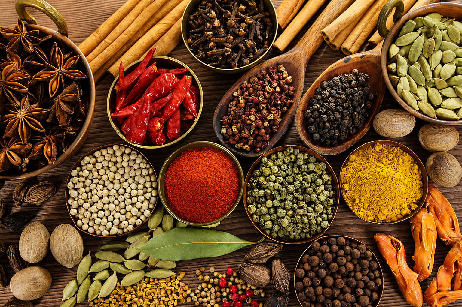 Indian Spices Collection Export